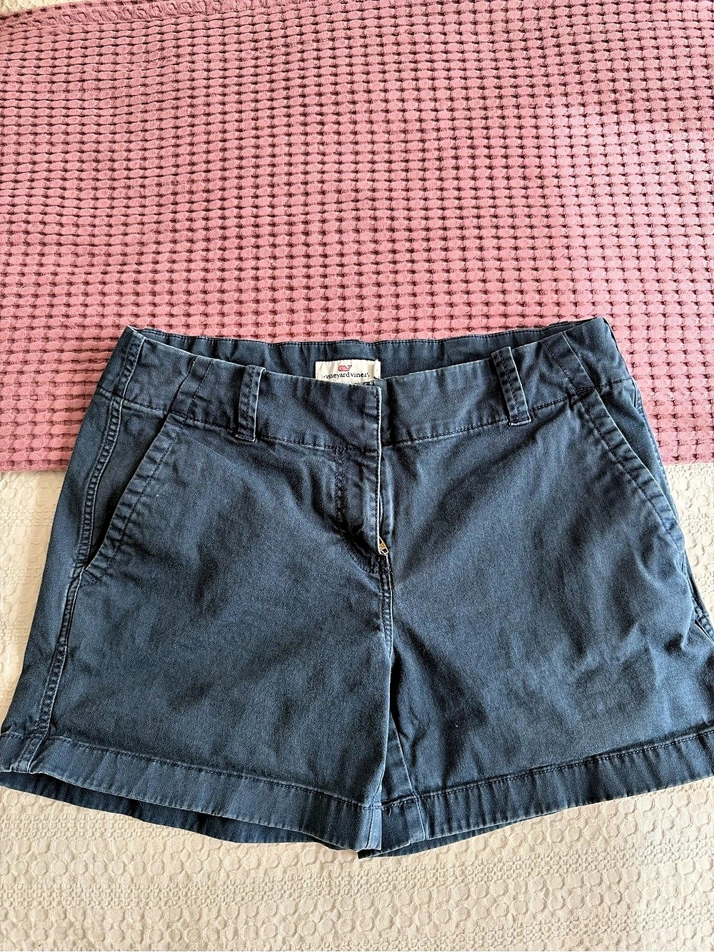 vineyard vines Every Day Chino Shorts High-Waist Blue Size 4